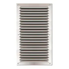 Produit De Marque Grille métallique à persiennes alu Anodisé sans moustiquaire 100x200mm – AUTOGYRE – 412010