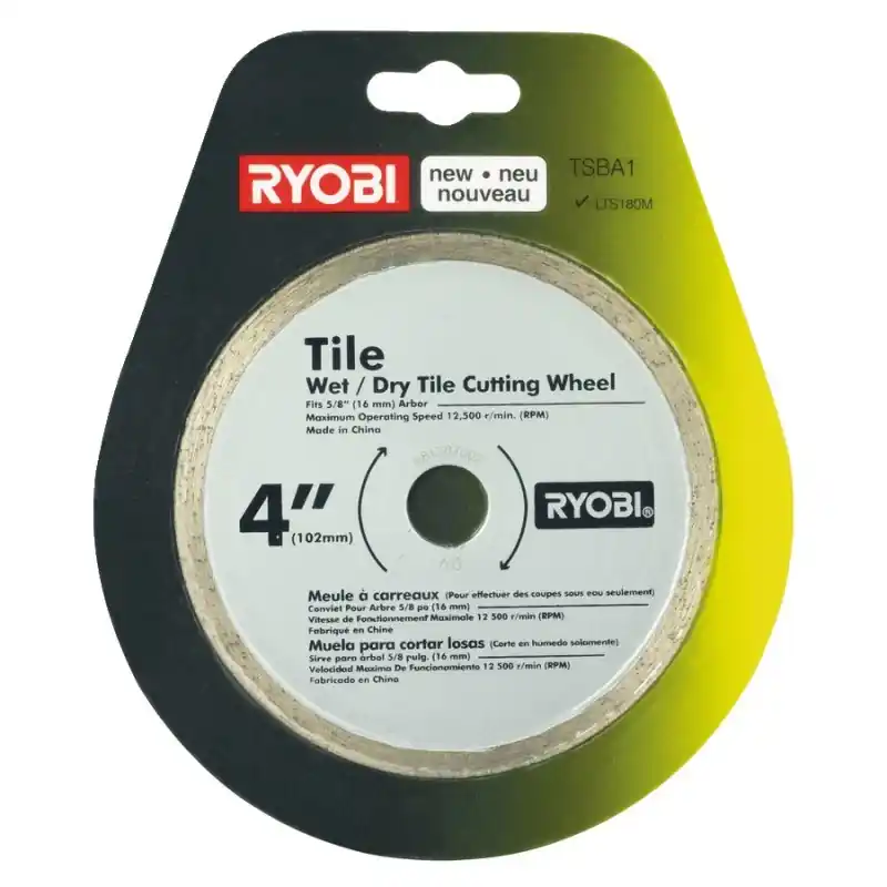 Retour Gratuit Disque de coupe scie à carrelage électrique RYOBI LTS180M