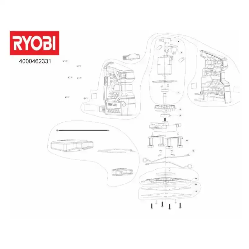 Plateau en caoutchouc ponceuse RYOBI R18SS4 Nouvel Arrivage