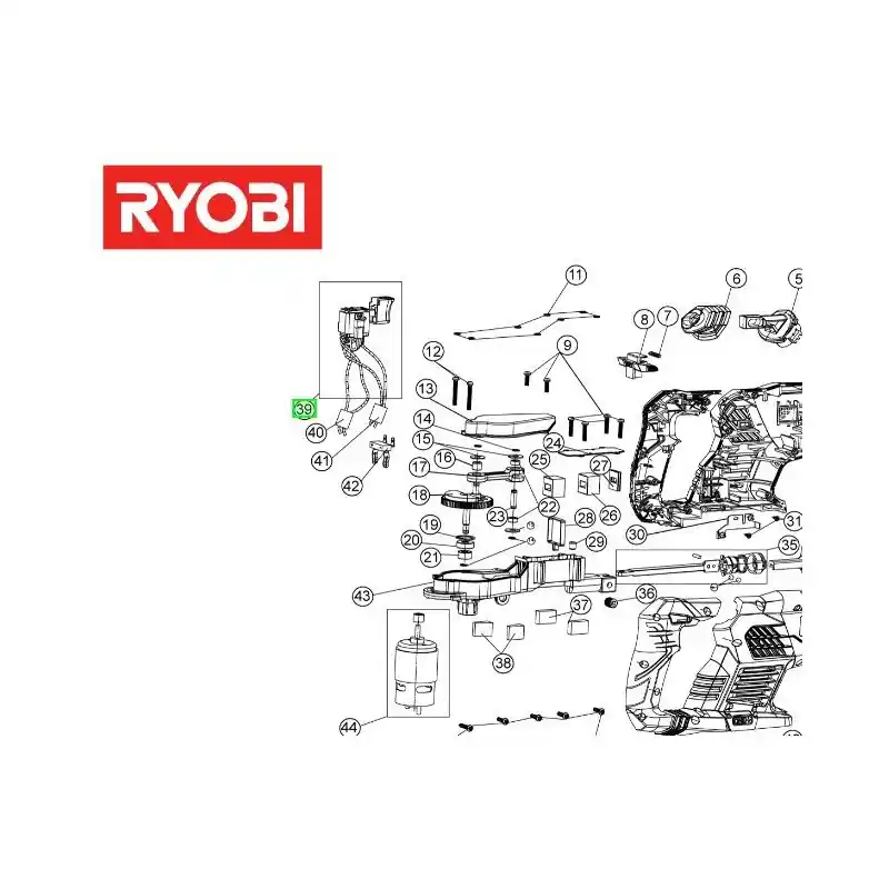 Interrupteur pour scie sabre RYOBI RRS1801M Retour Gratuit