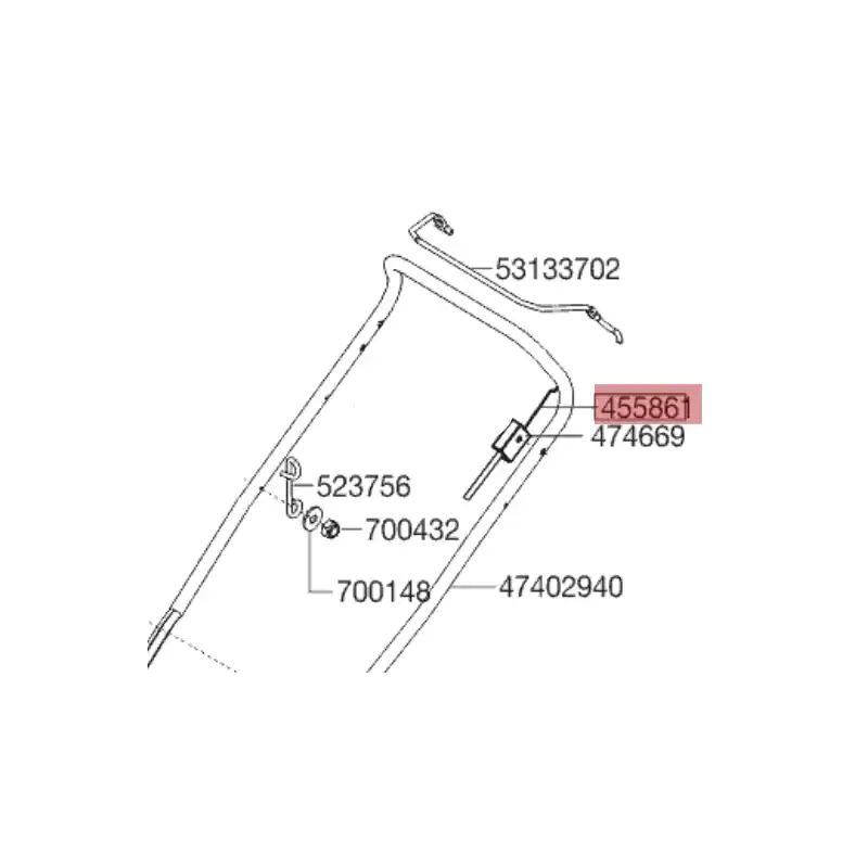 Bon Plan Cable frein moteur tondeuse Alko 42.5 / 46.5 P-A Highline, 4715 SP-A