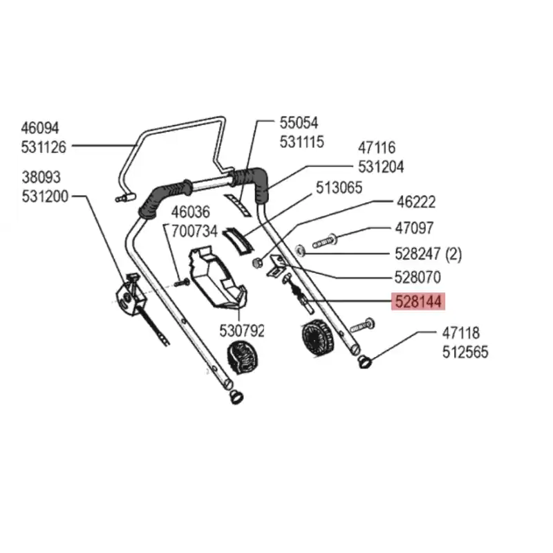 Cable arret moteur tondeuse à gazon Alko Brumi 470 S/M Expédition Rapide