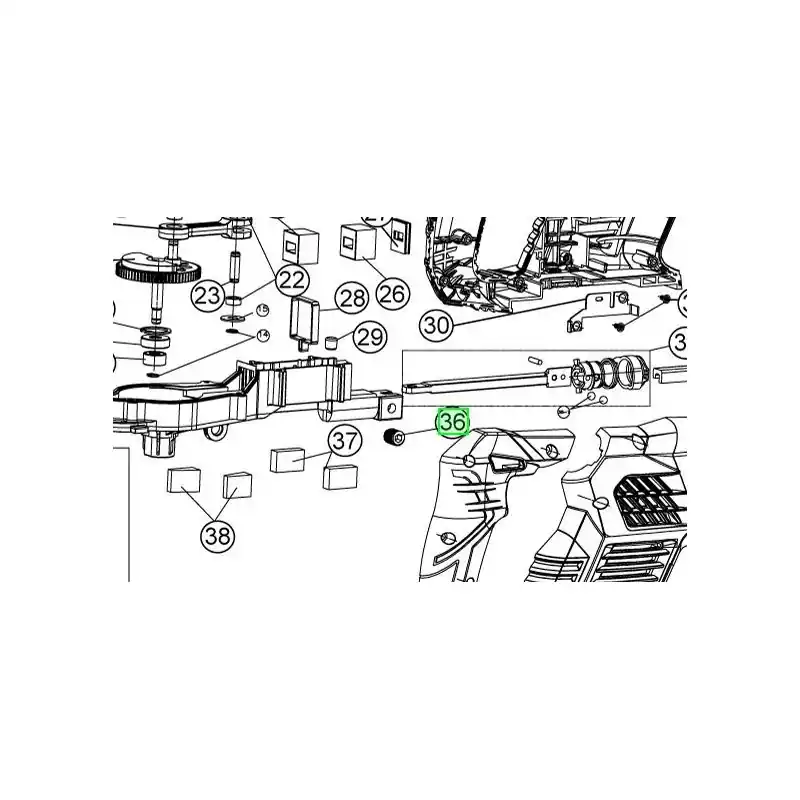 Satisfait Ou Remboursé Vis serrage carter engrenages scie sabre RYOBI RRS1801M