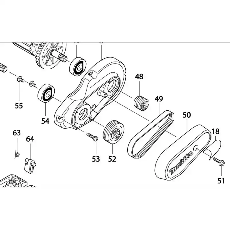 Expédition Rapide Poulie coté moteur pour rabot MAKITA KP0810C