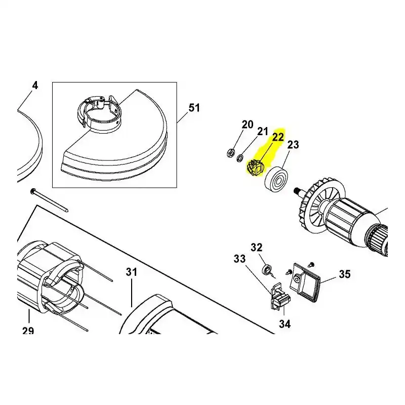 Pignon meuleuses STANLEY / BLACK & DECKER FME841 – KG2205 Meilleure Vente