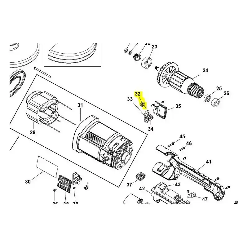 Ressort de charbon meuleuses STANLEY / BLACK & DECKER Solde