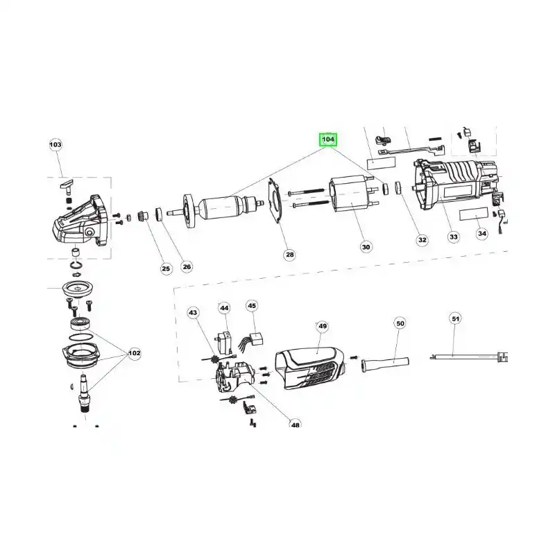 Dernière Chance Induit meuleuse RYOBI modèles RAG1010 -RAG950