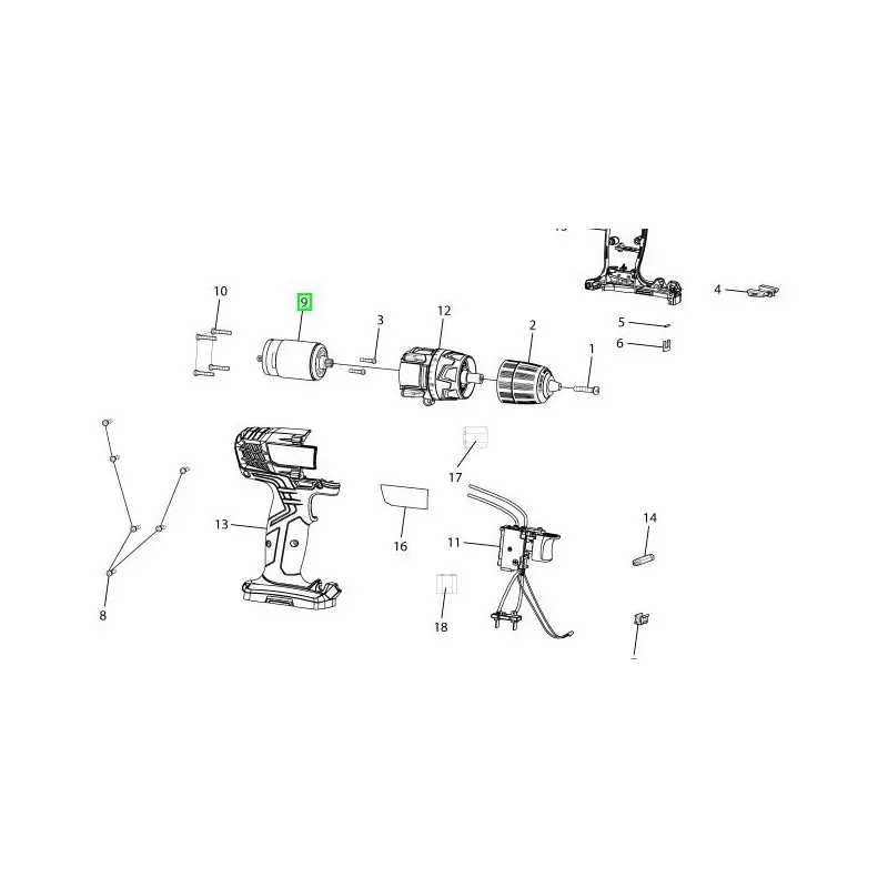 Réduction Moteur pour perceuses / visseuses sans fil RYOBI R12SD