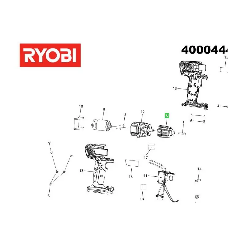 Petit Prix Mandrin pour perceuses / visseuses sans fil RYOBI R12SD – R7SD