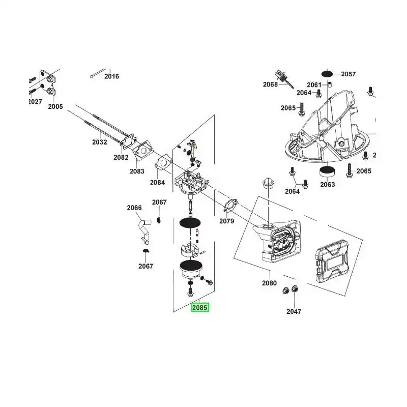 Carburateur pour tondeuse RYOBI modèle RLM4114 Offre Spéciale