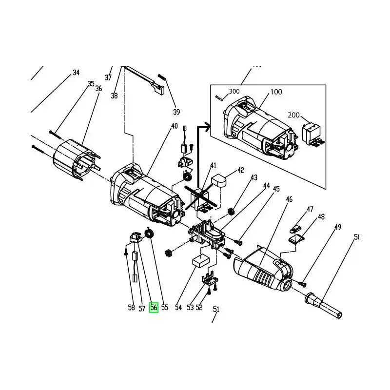 Bon Plan Support charbon meuleuse RYOBI EAG750RB