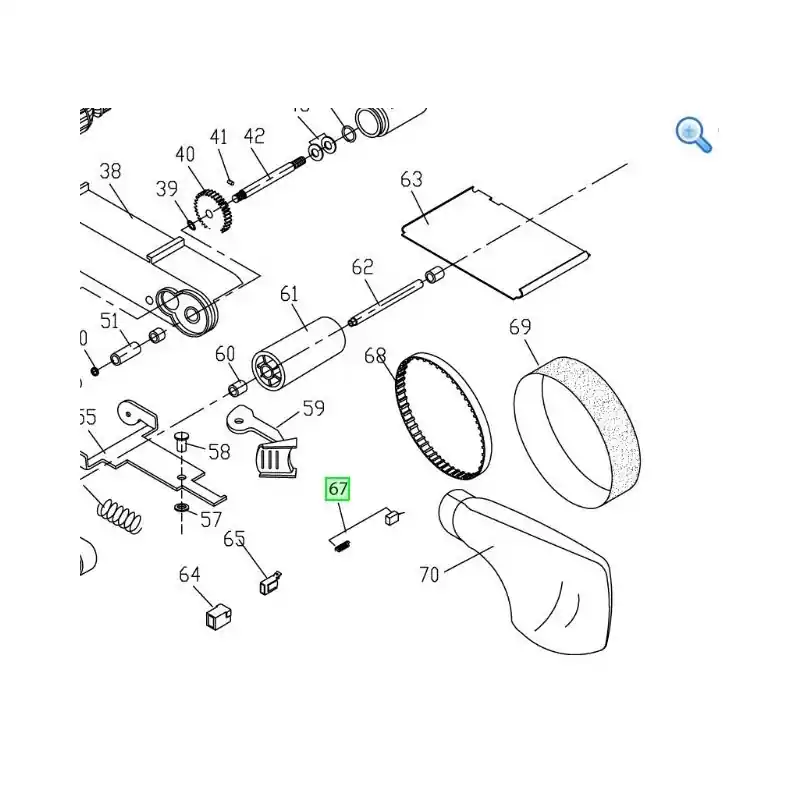 Usine Directe Charbon moteur ponceuse à bande RYOBI EBS7076