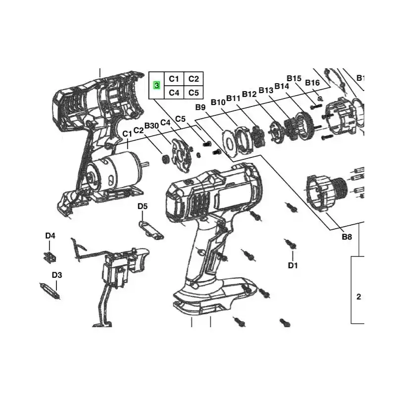Moteur perceuses / visseuses AEG Powertools BS18G Meilleur Prix