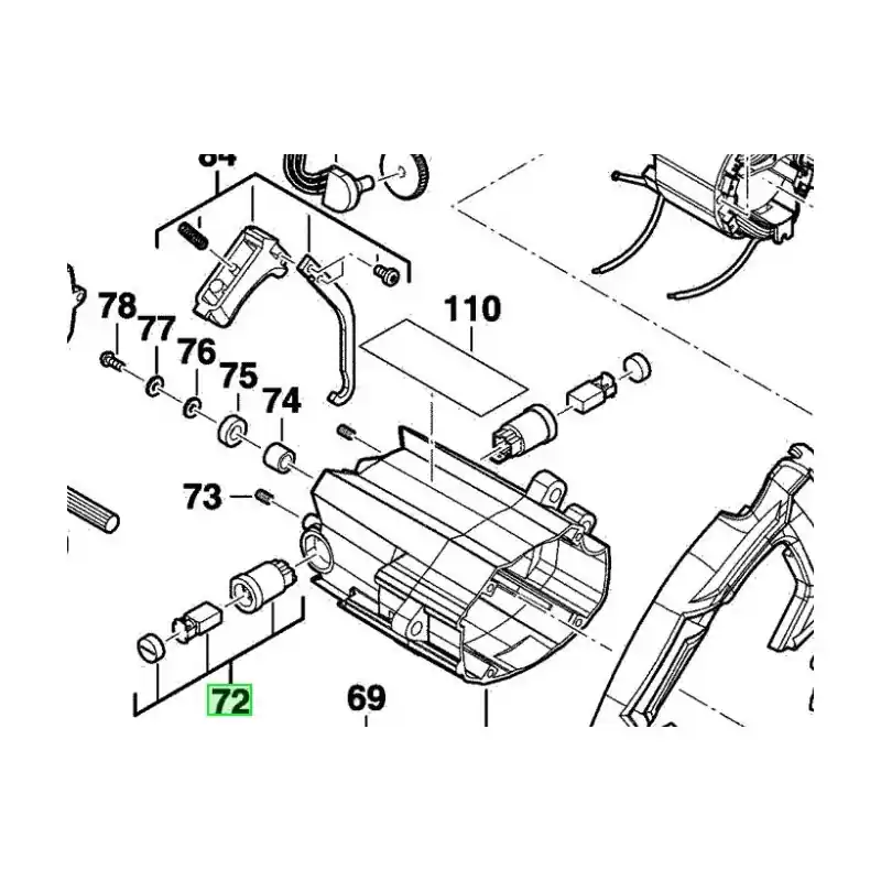 Charbon pour scie circulaire AEG POWERTOOLS TS55E Dernier Modèle