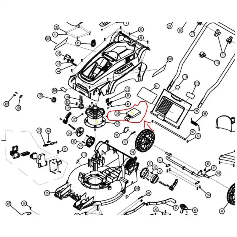 Usine Directe Platine électronique tondeuse RYOBI RLM3640LI – RLM3640LI2