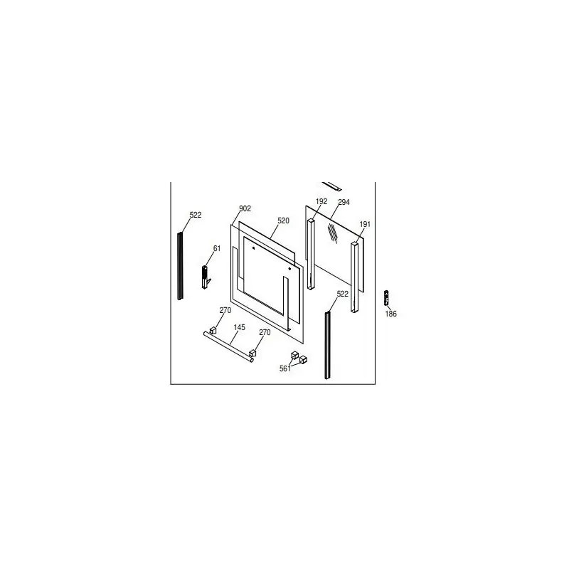 Vitre grand four cuisinière GLEM XCC100MC Seulement Aujourd&rsquo;hui