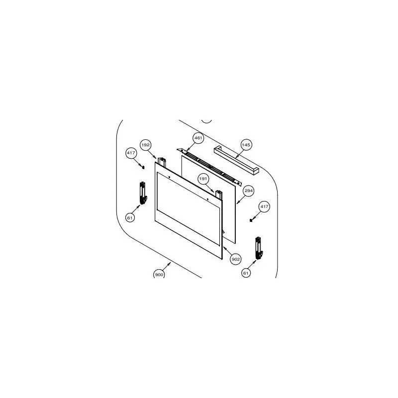 Vitre extérieure four AIRLUX AFSCW21IXN Quantité Limitée