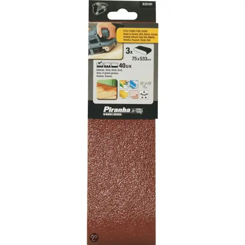 Bandes abrasives 75 x 533, grain 60, ponceuses à bandes Meilleur Prix