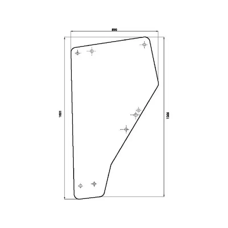 Vitre de porte UNIVERSEL 6005023110N Seulement Aujourd&rsquo;hui