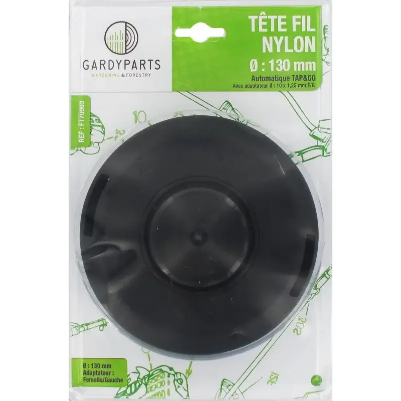 Super Prix Tête fil nylon avec adaptateur femelle TAP-N-GO, TECOMEC FT70903